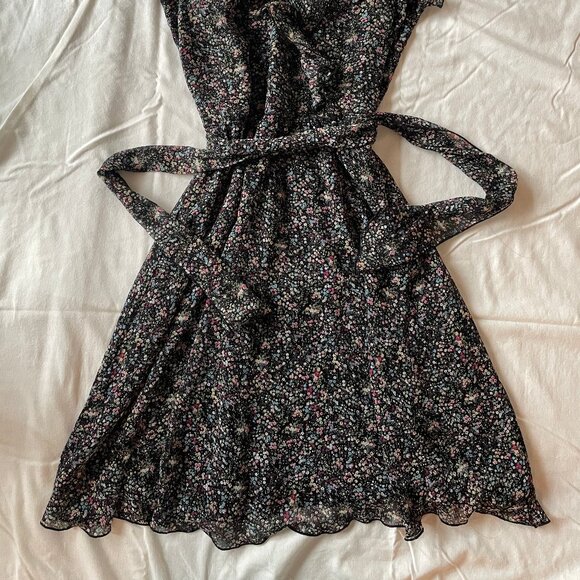 Suzy Shier Cottagecore Fairy Boho Sheer V-Neck Midi Dress - Picture 2 of 9